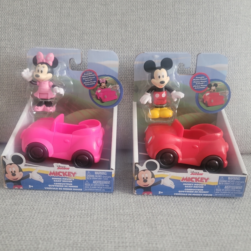 NEW Mickey and Minnie Daily Driver Cars